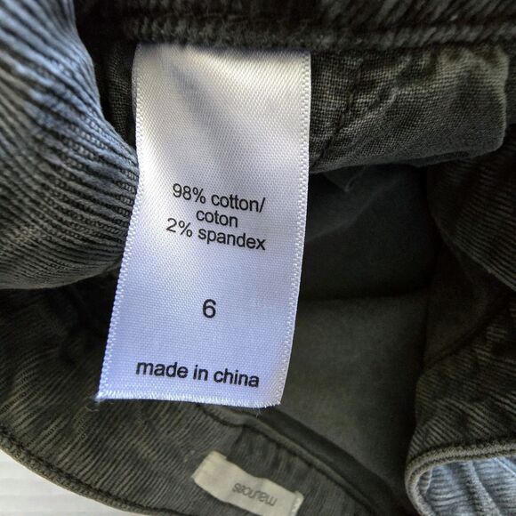 Maurices Gray Corduroy Short Skirt, Button Front Women’s Size 6 - Picture 6 of 6